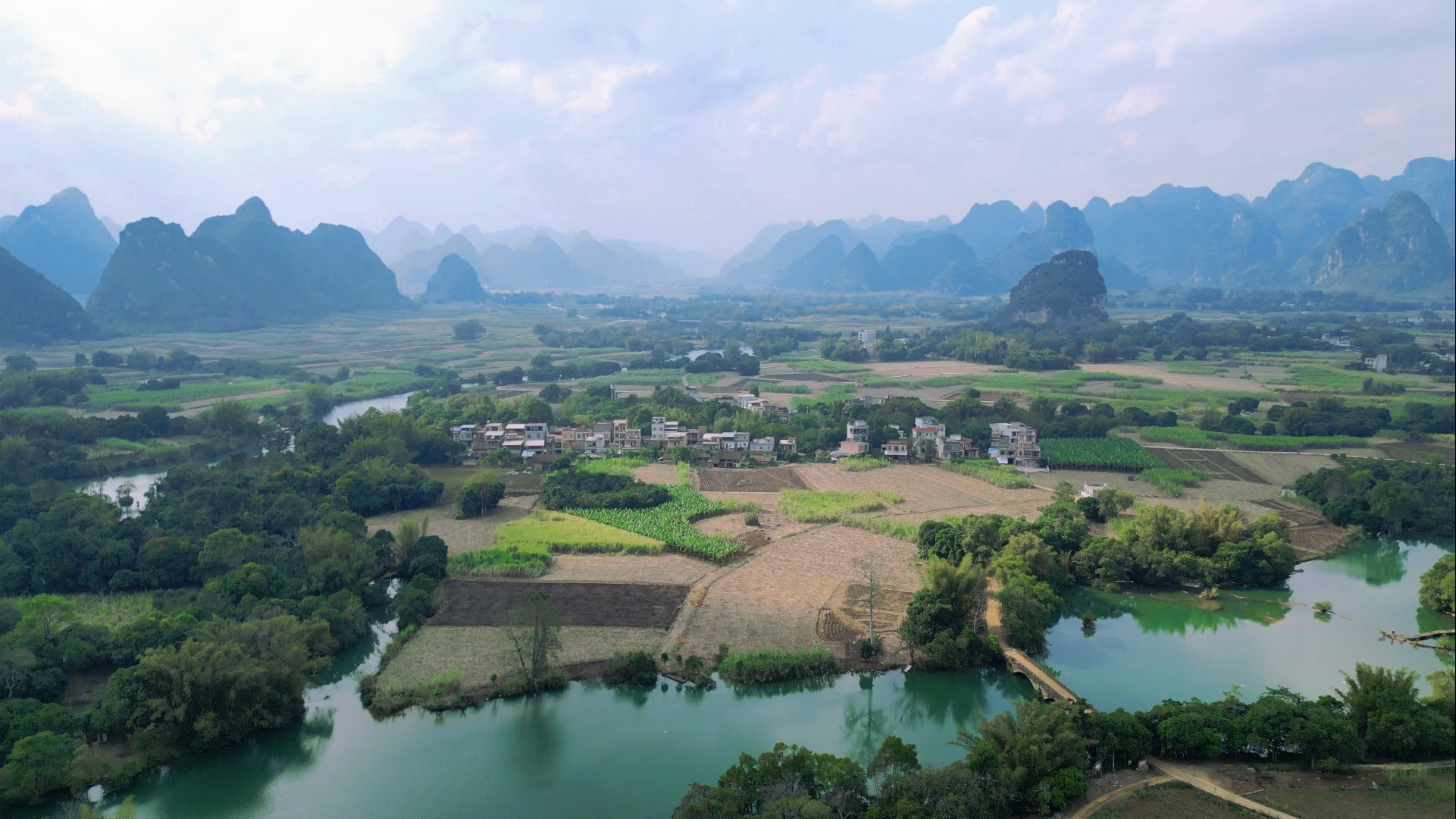 广西大新县安平仙河景区,黑水河国家湿地公园