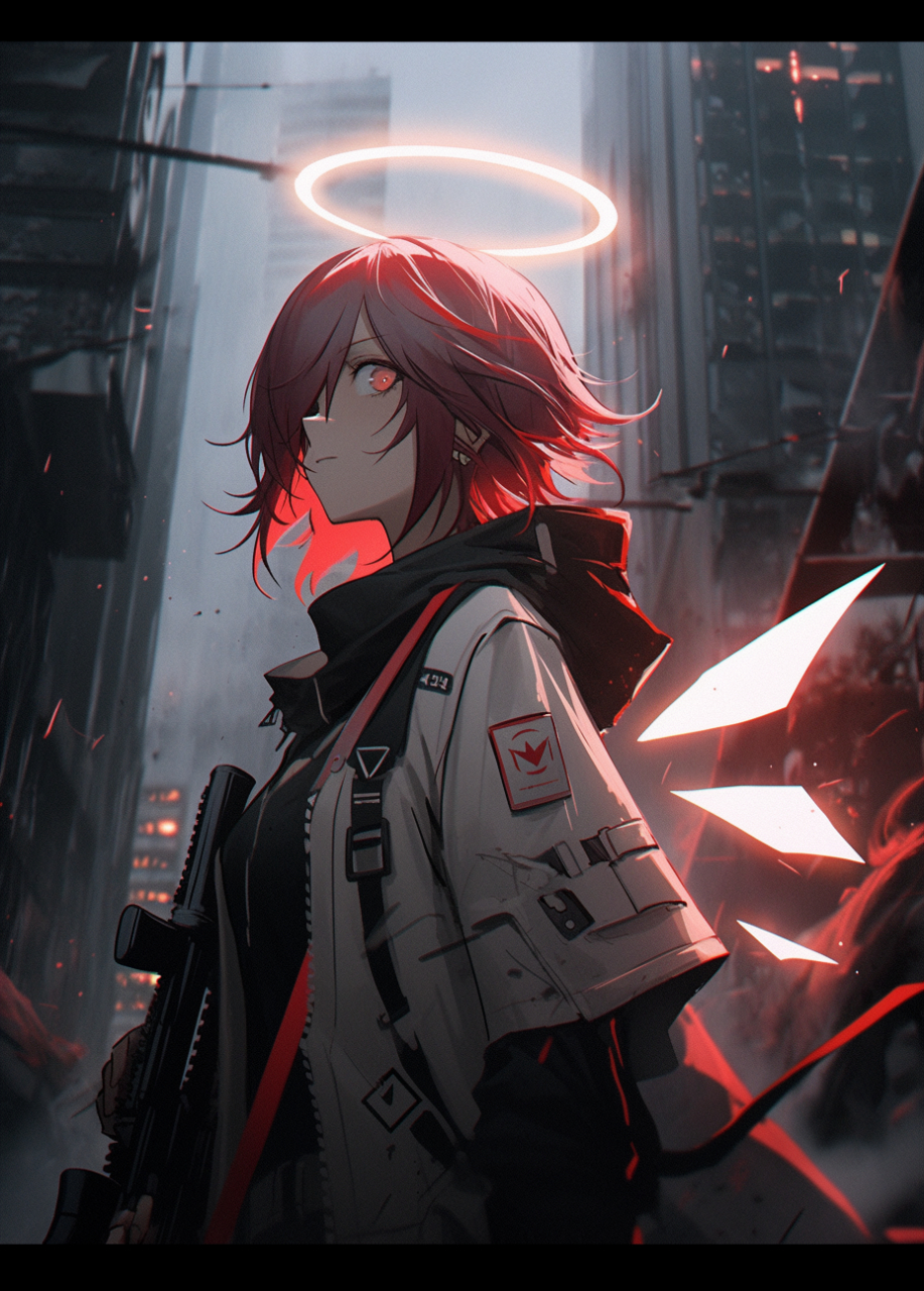 能天使 ai画师:烨澪#二次元美图# #我爱二次元# #明日方舟