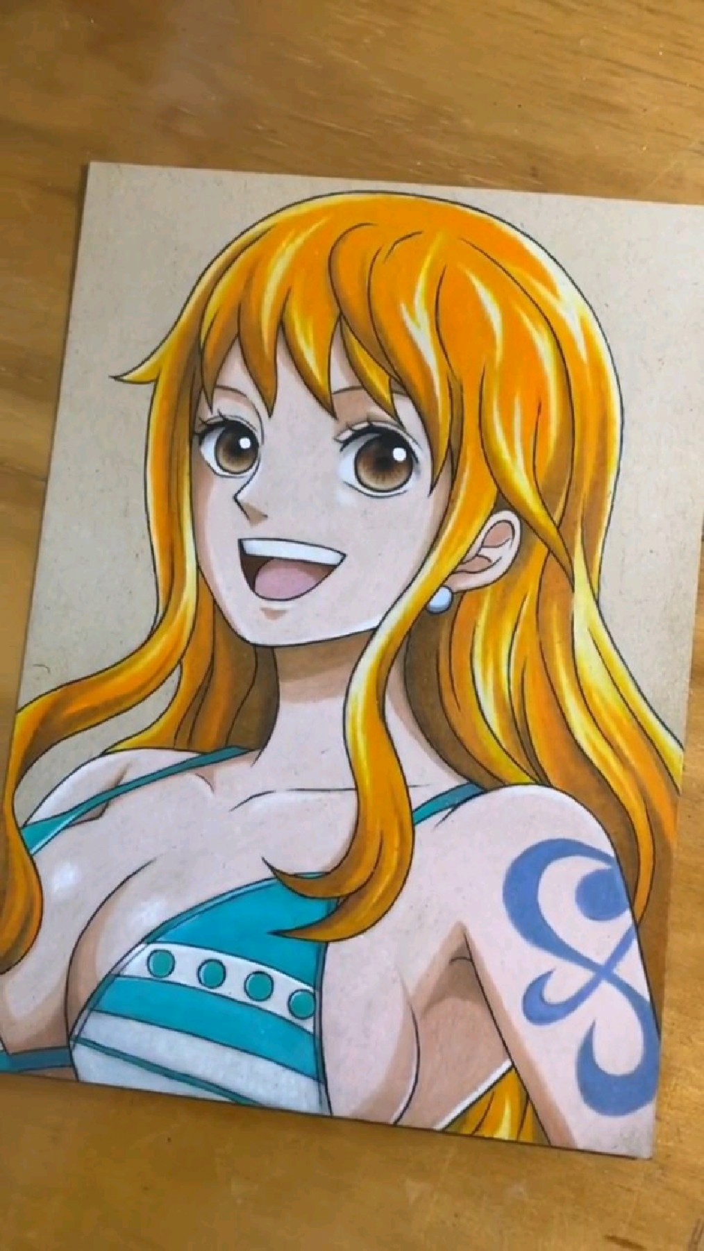 手绘动漫(海贼王:娜美)画作者:lainah