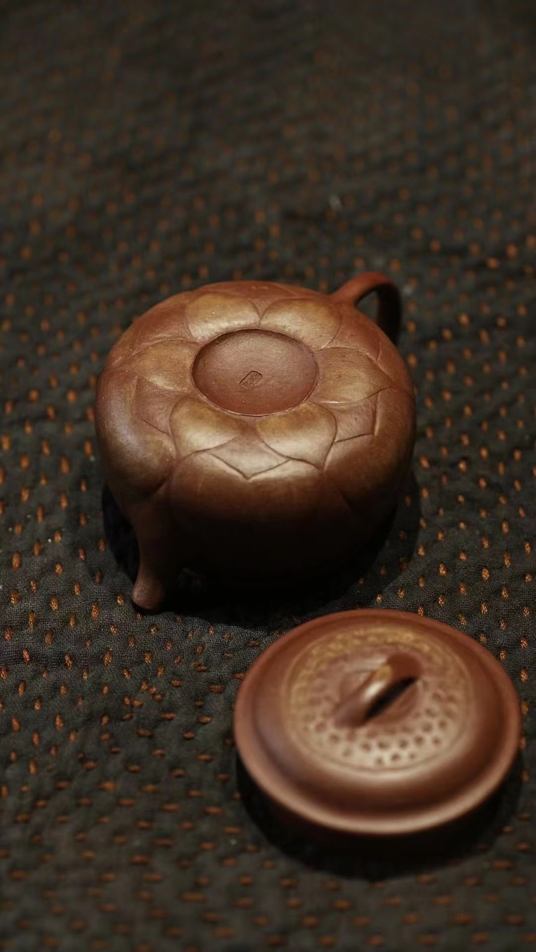 宜兴紫砂壶陆婷全手工莲意创作