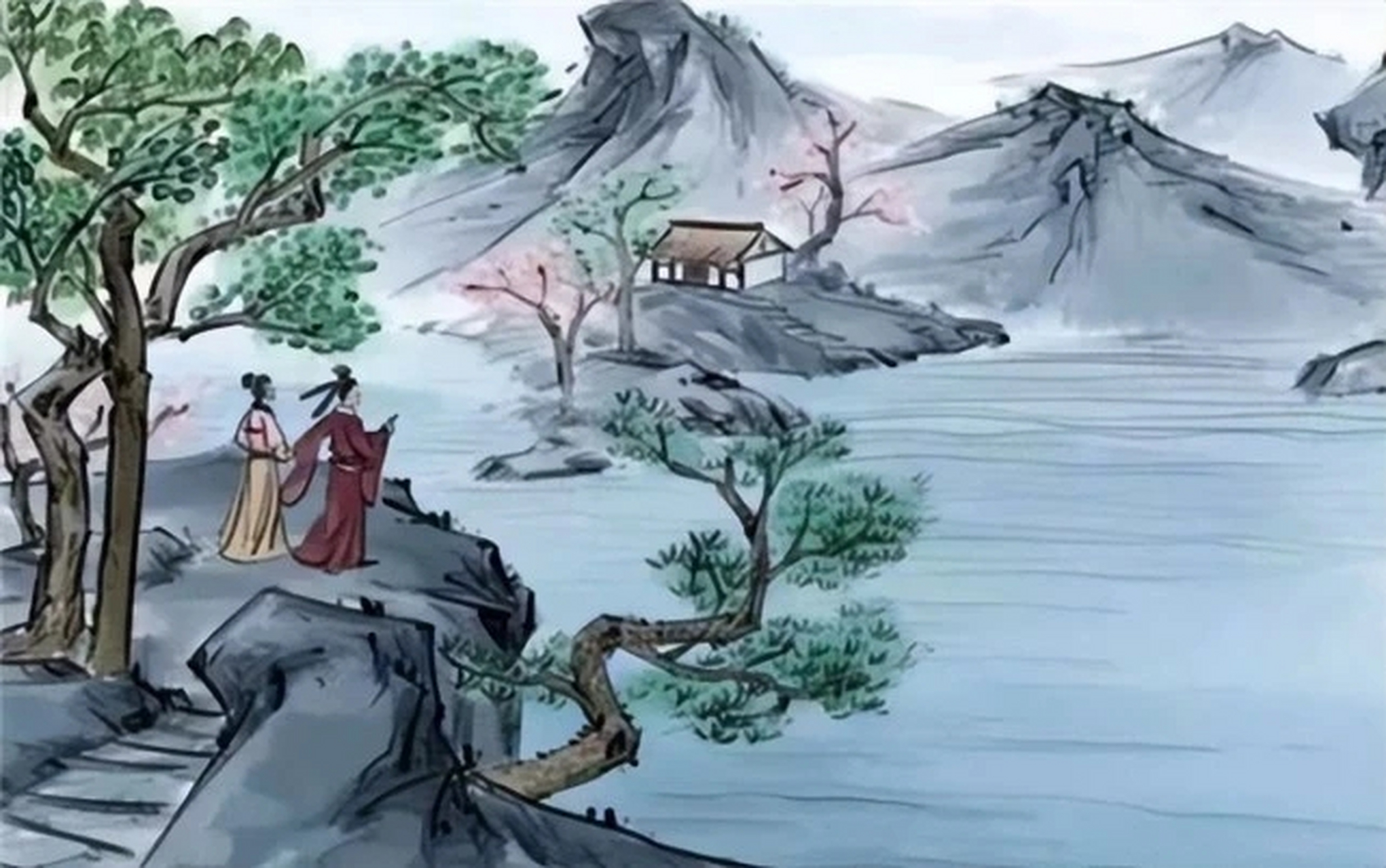 五十多岁的晚唐才子罗隐再一次榜上无名,他独自一人坐在大柳树下,嘴里