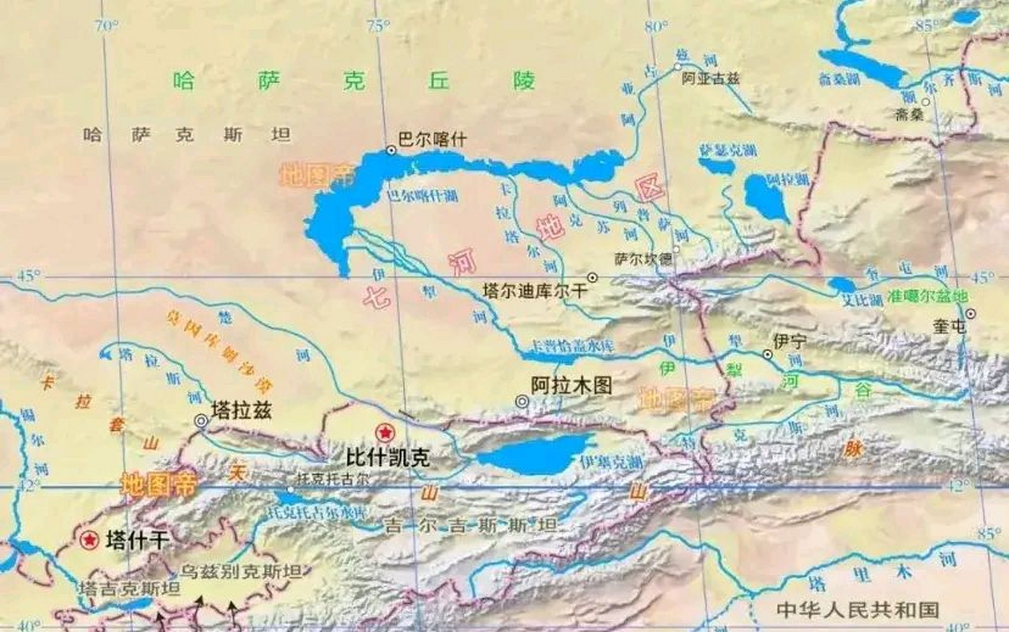 山西七河流域地图图片