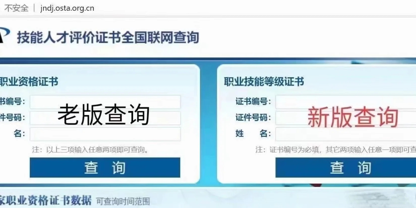 人社部第三方鉴定技能等级证书(高级)