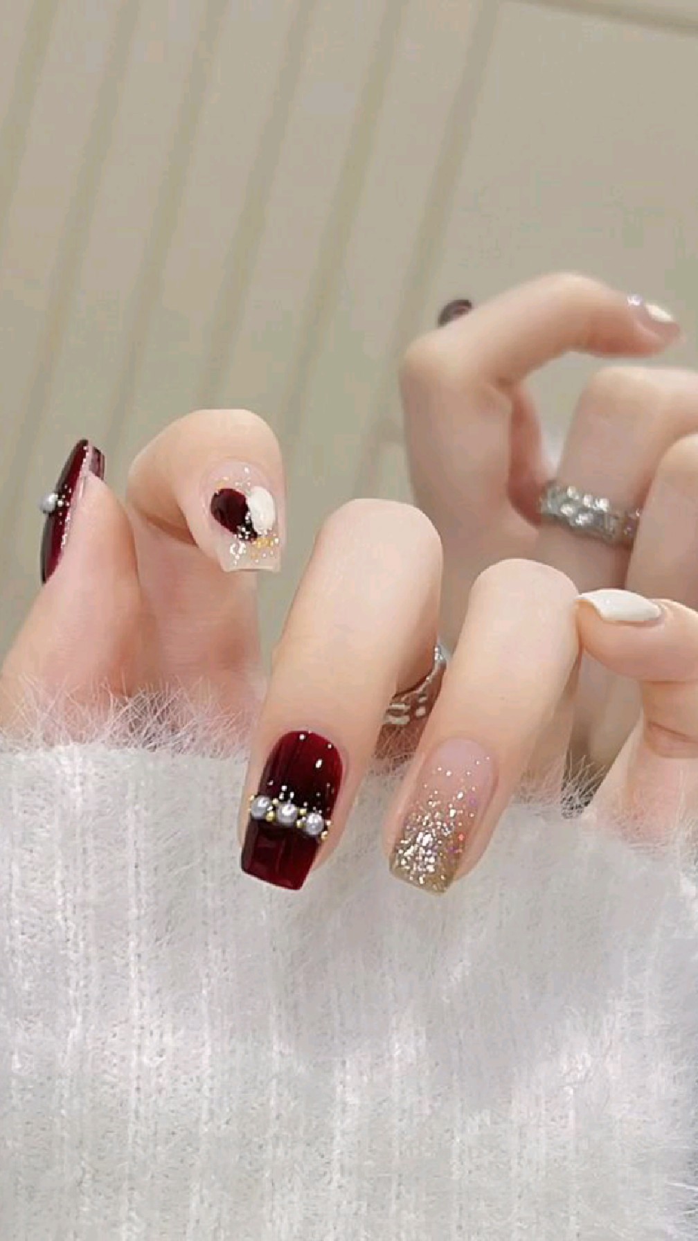 冬季显白美甲 气质高级