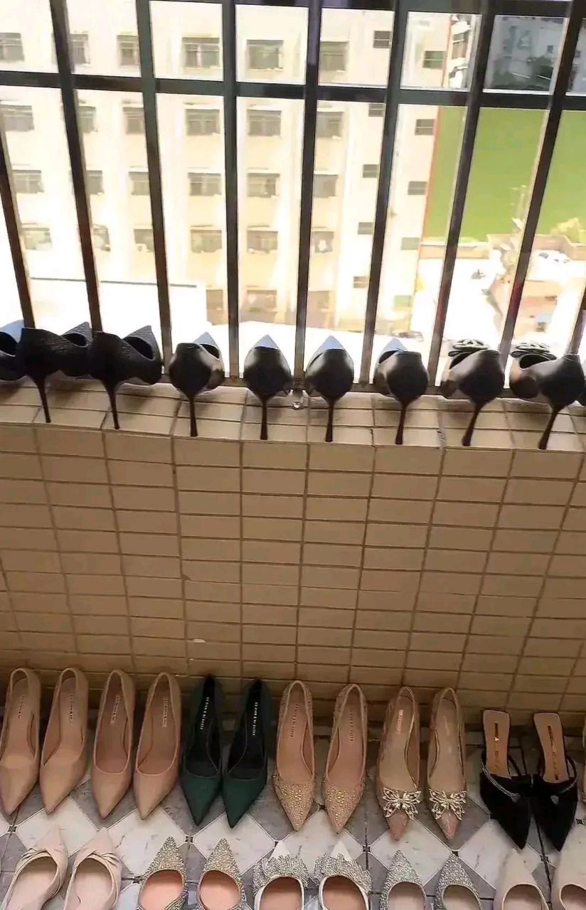 我家楼下一位精致女孩的阳台