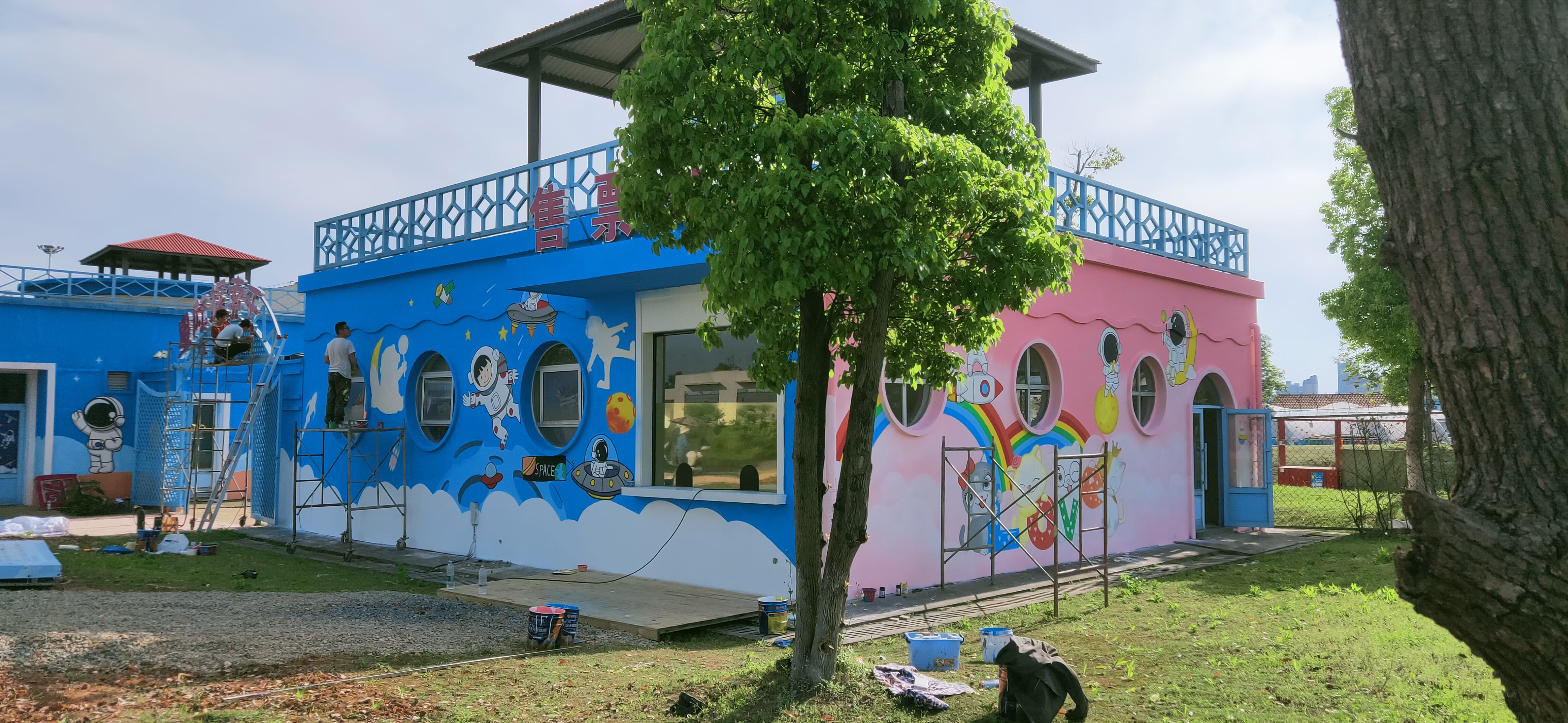 延吉墙绘/延吉餐饮店彩绘/延吉3d手绘墙画/延吉墙体彩绘