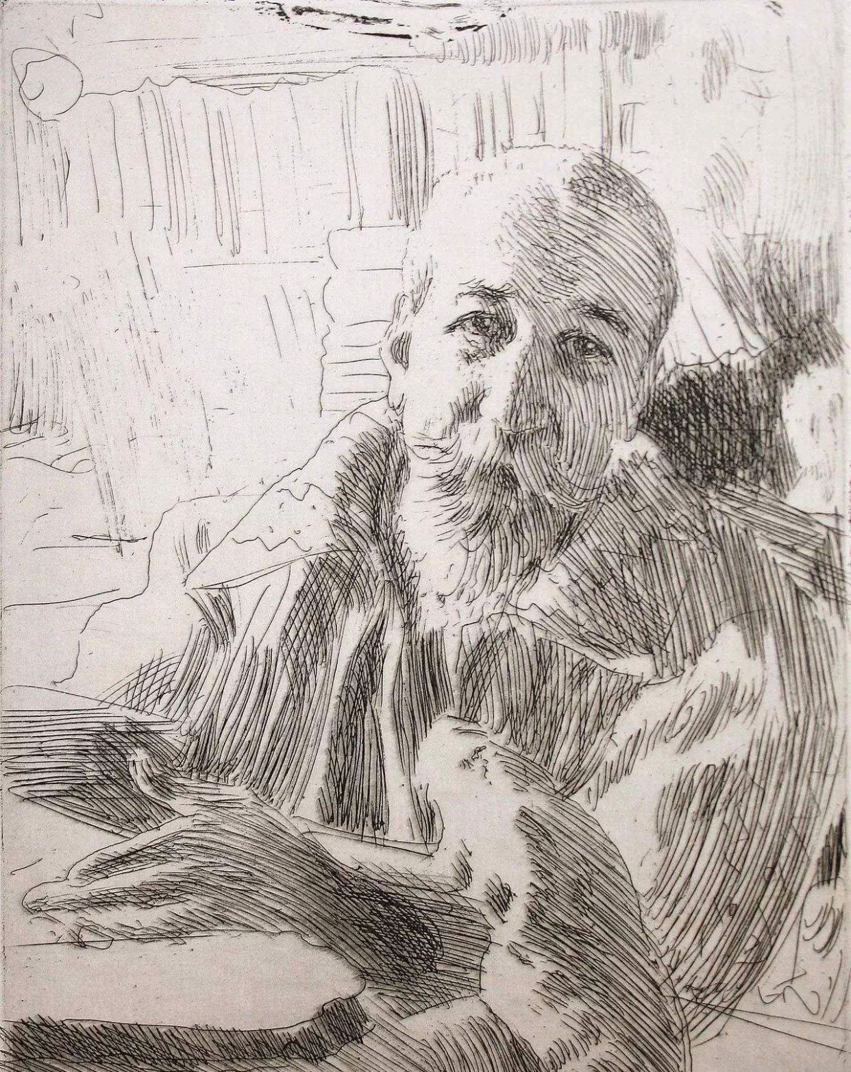 瑞典绘画大师佐恩的素描很特别,感觉都是线条,如何画成的呢