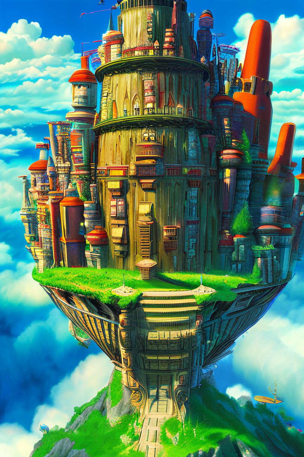美妙奇幻的空中城堡