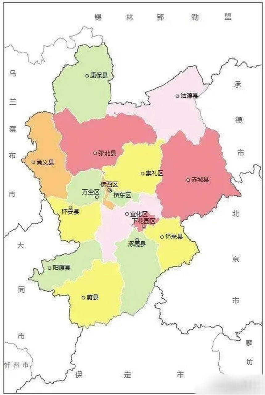 以张家口为省会:恢复察哈尔省,包括张家口,大同,乌兰察布,锡林郭勒盟