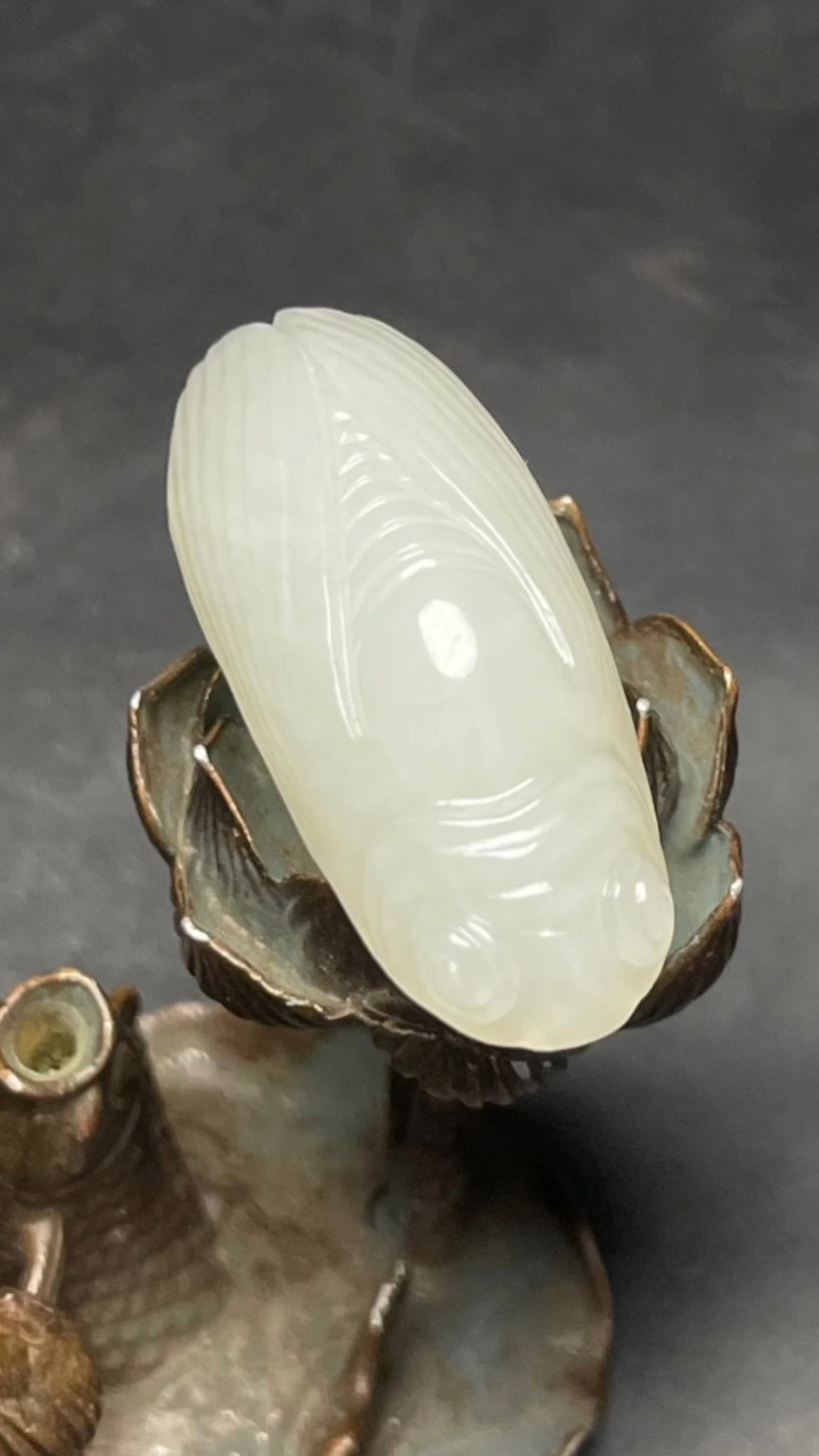 古玉老玉和田玉玉蝉挂件,一鸣惊人,富贵缠身