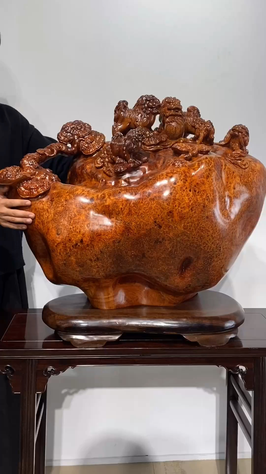 缅花瘿木瘤,事事如意,超大工艺品摆件