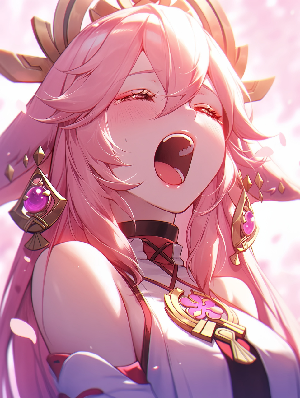 嘴巴张的这么大,又想吃油豆腐了吧?  #二次元# #原神# #你好动画人