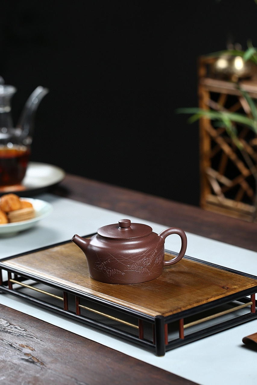 高工佳作鉴藏蒋惠娟【桑扁壶】紫砂壶 作者:蒋惠娟 国家高级工艺美术