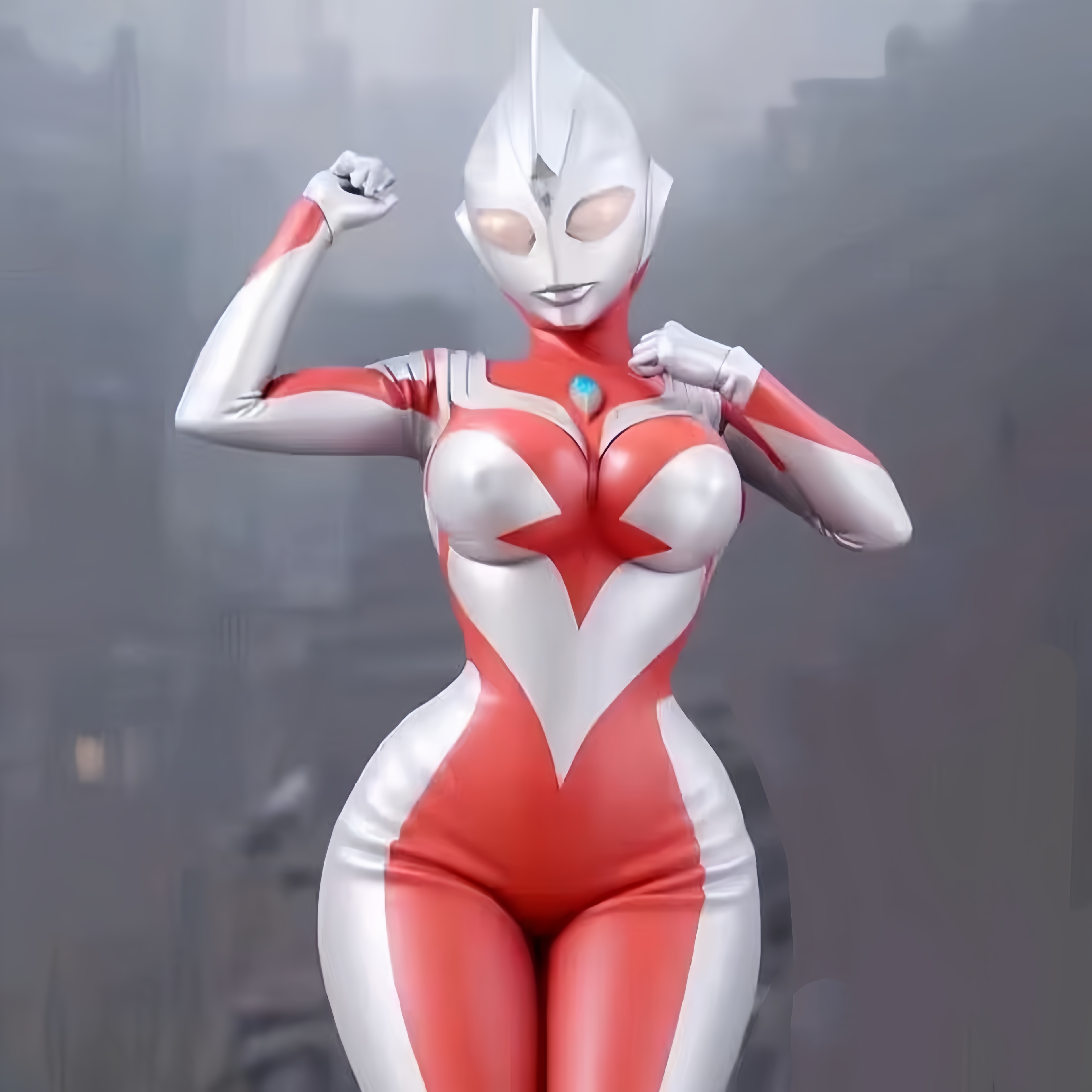 难怪怪兽打不过奥特曼,这种d 的奥特曼一般小怪兽怎么会是她的对手啊