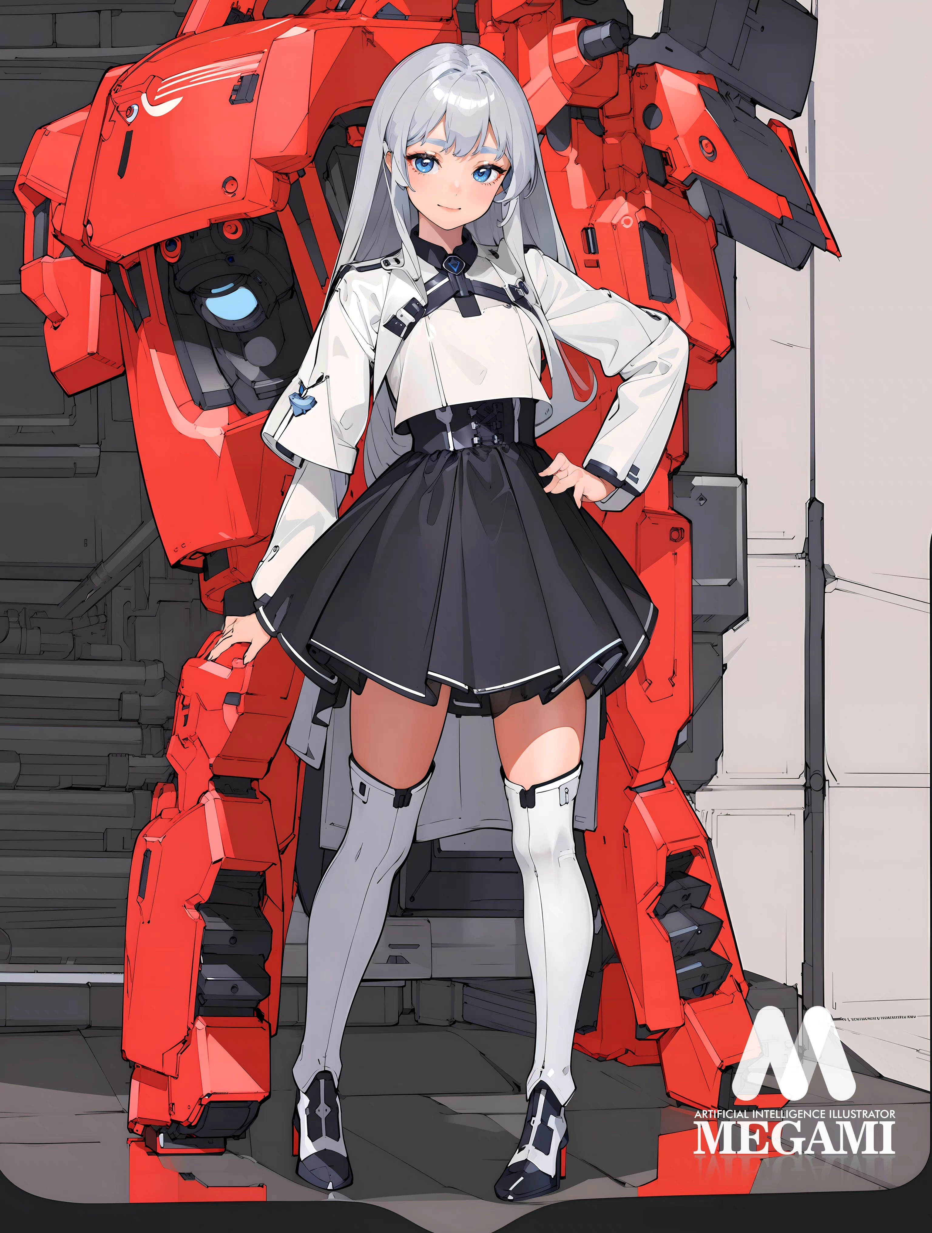 画师decal design 少女与机甲角色概念设计欣赏
