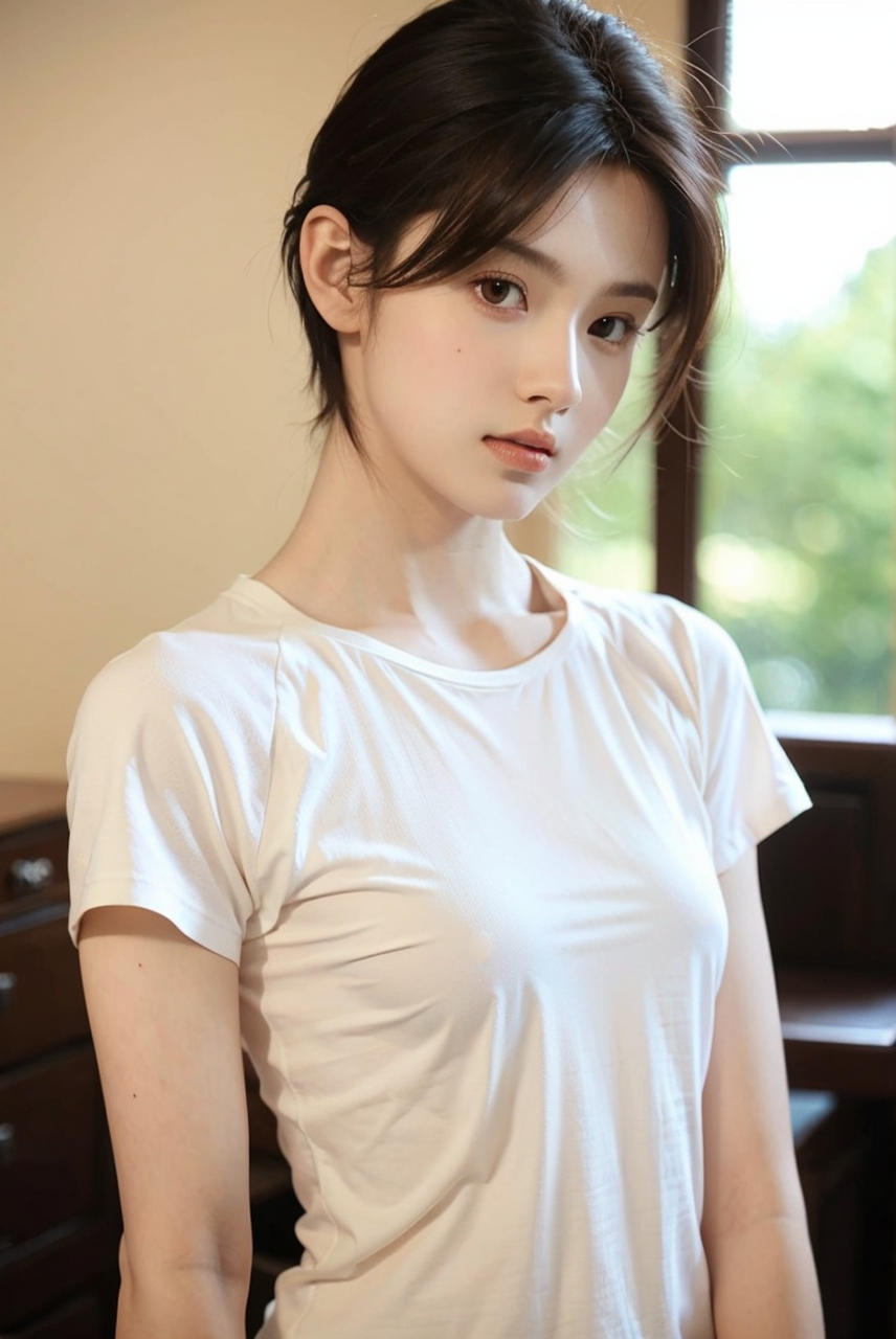 白净居家少女感氧气美女写真图集#美女# #养眼美女# #少女心家居