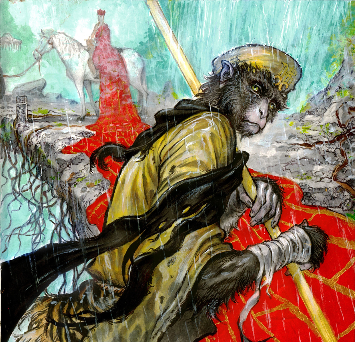 一组暗黑风格的《西游记》插画欣赏