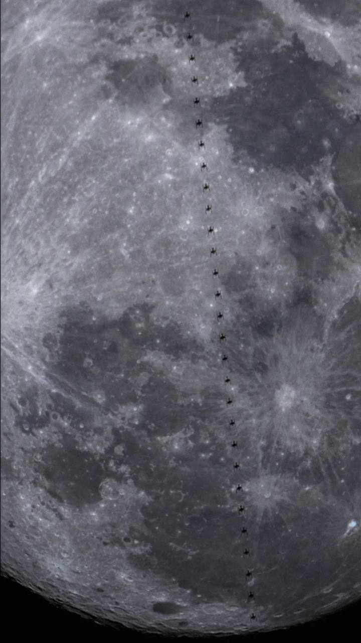 张嘉奇说,凌月是指在地球上观测月球的时候,看到空