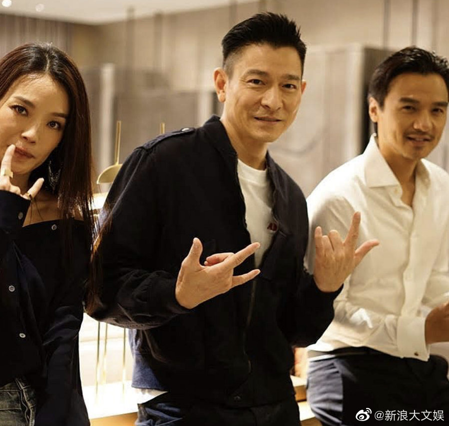 组图：久违同框！刘德华与舒淇夫妇合照曝光 比同款手势感情好