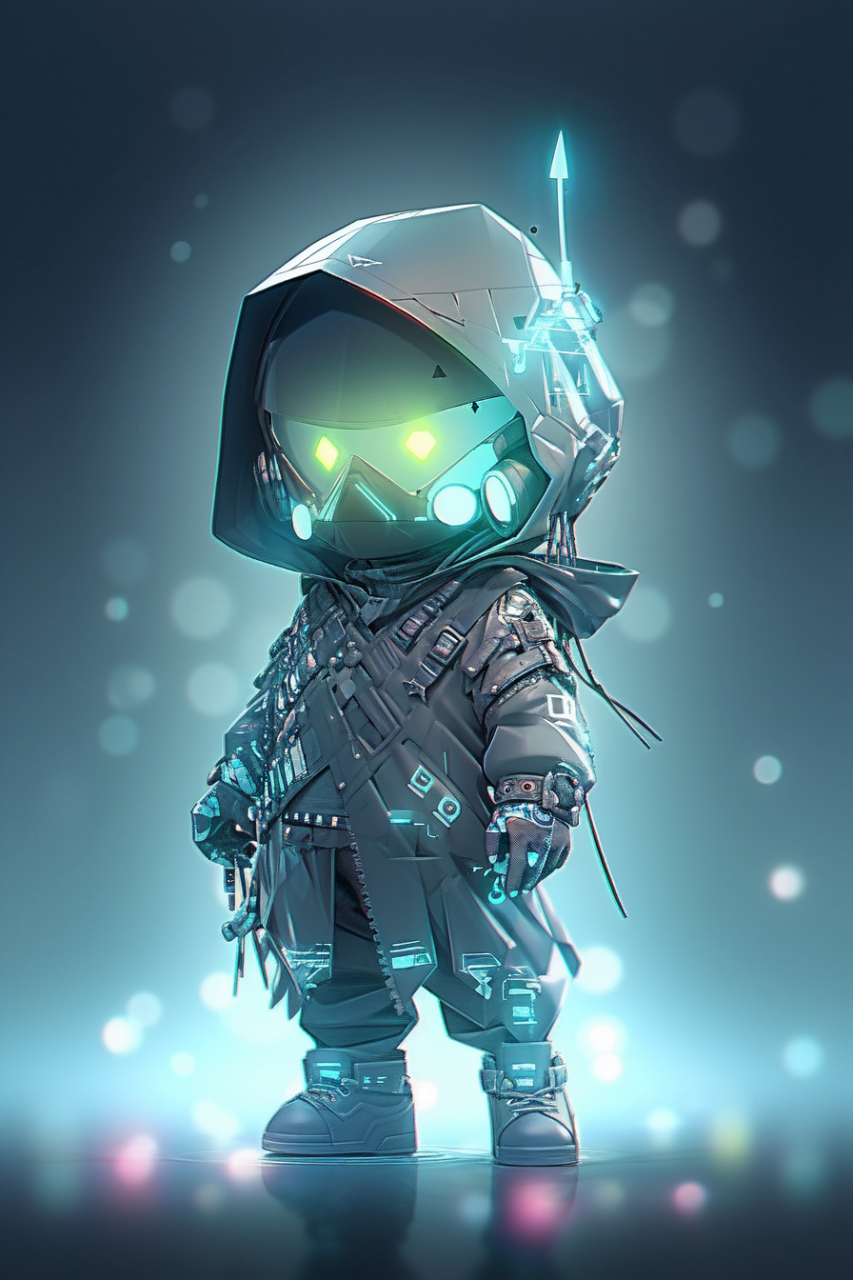 赛博朋克风的半机械人#ai绘画# #赛博朋克# #壁纸