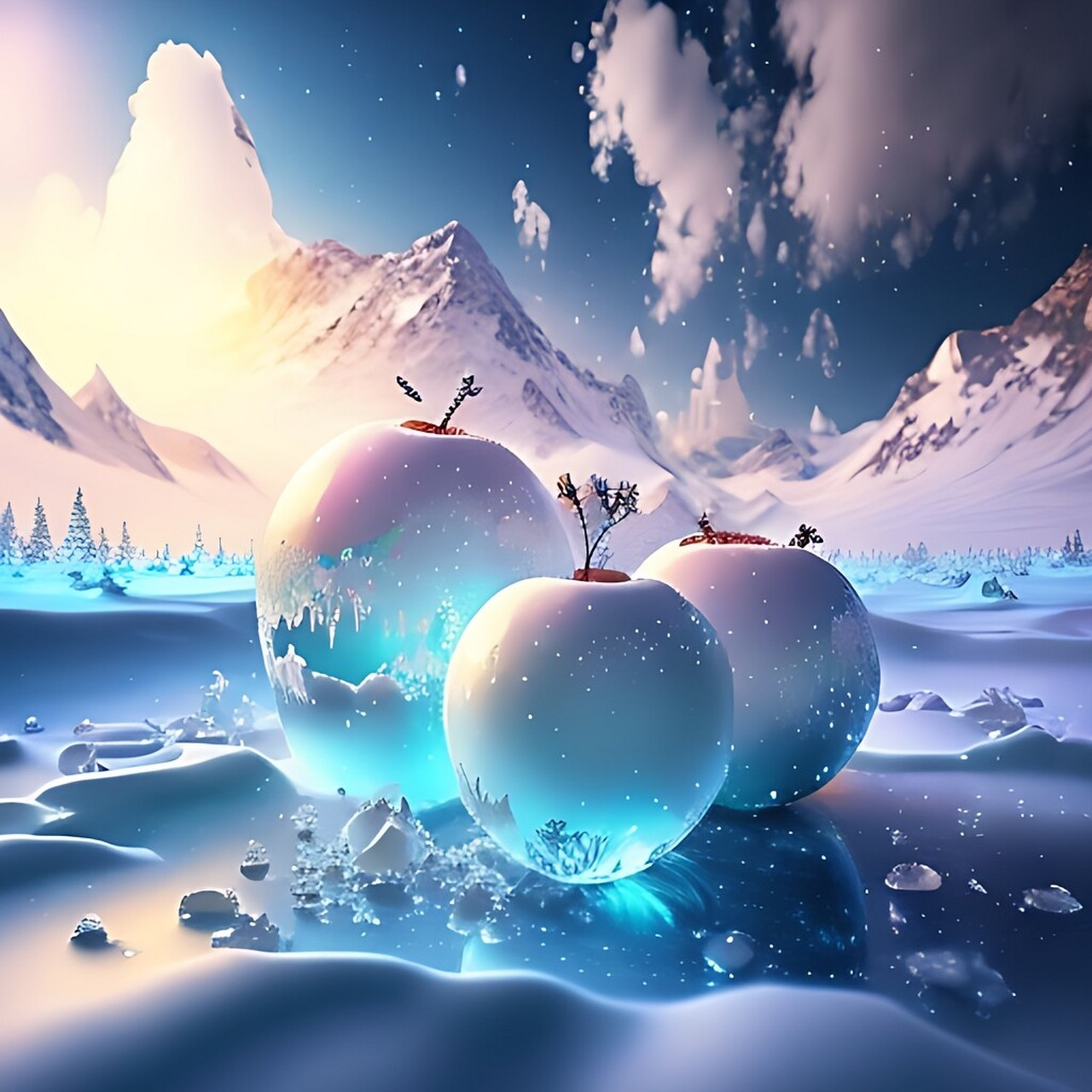 超美丽梦幻的雪世界