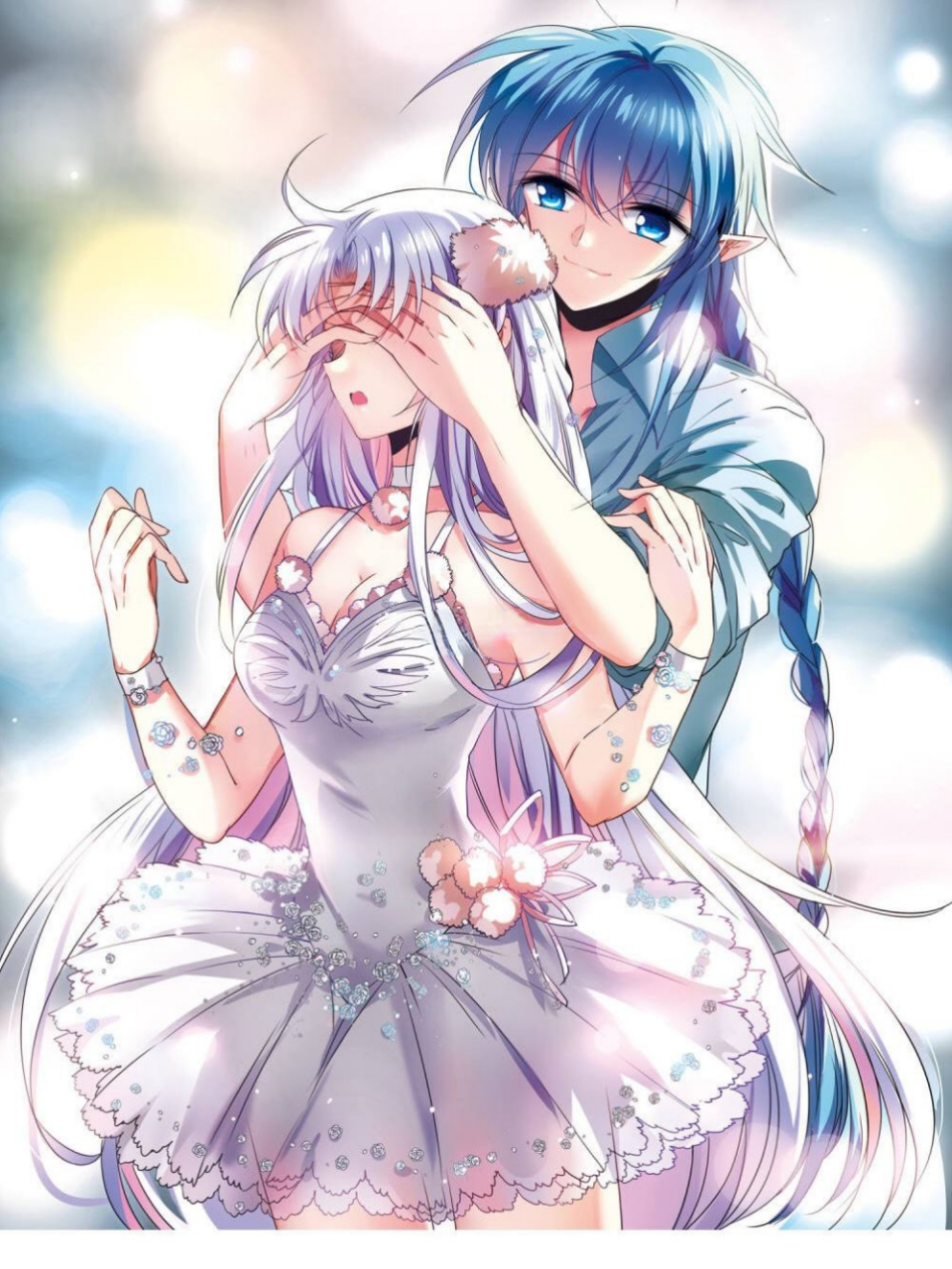 好磕蓝戬. 蓝缡调皮的一面:捂住杨戬的眼睛.杨戬:干什么!