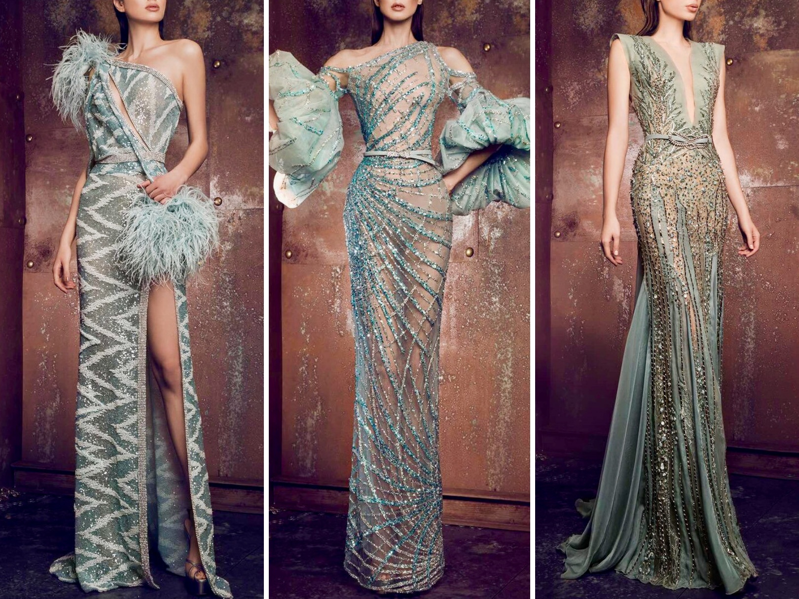 ziad nakad ss21高定:浪漫羽毛元素,仙女的晚装