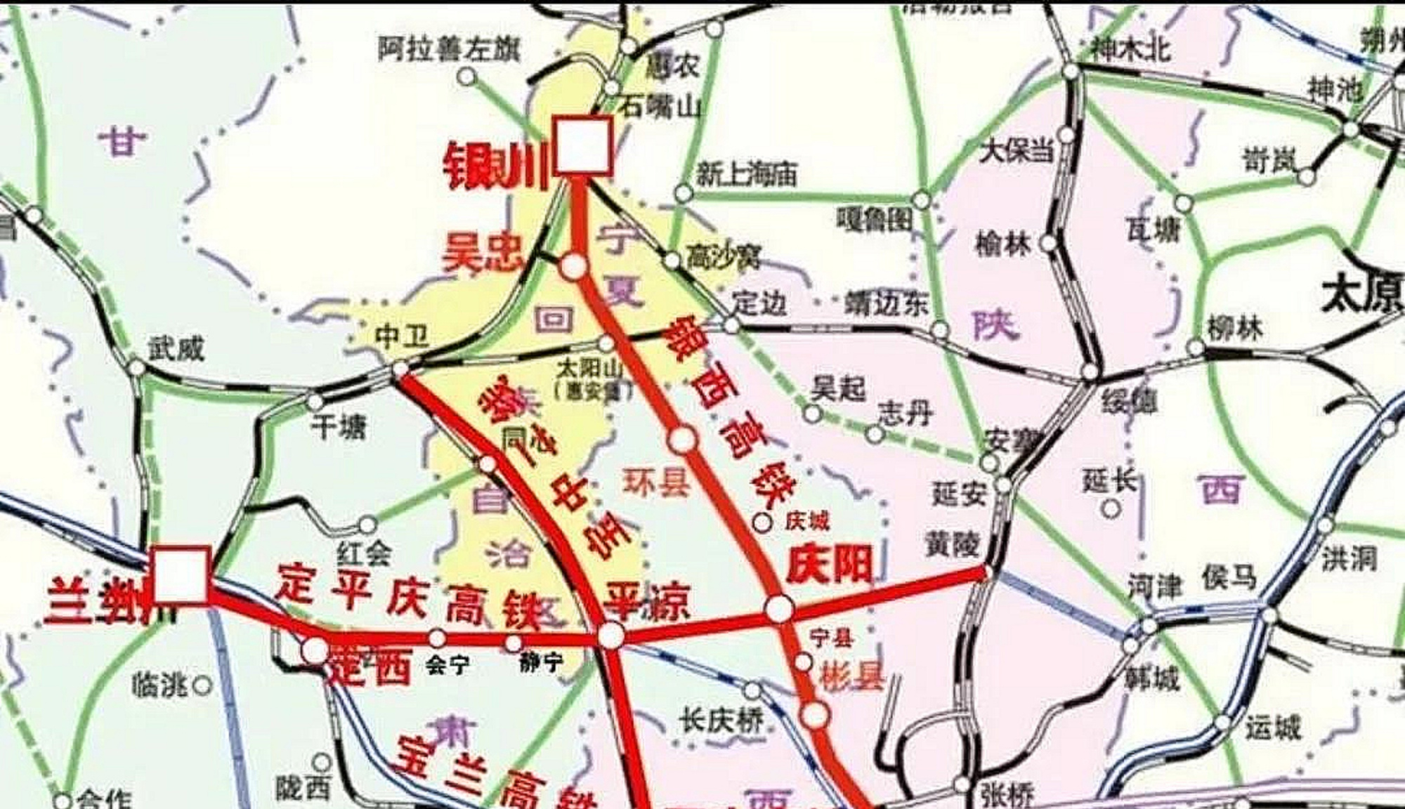 平凉至庆阳铁路详图图片