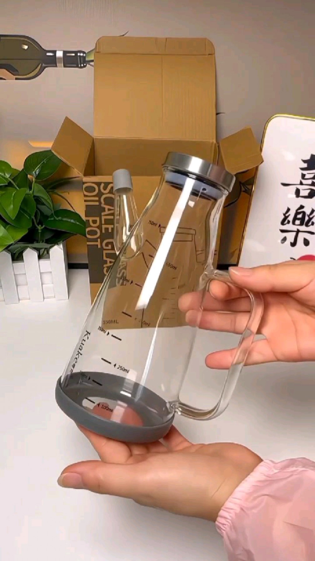 这款鹰嘴设计的高硼硅玻璃油壶真是太好用了.