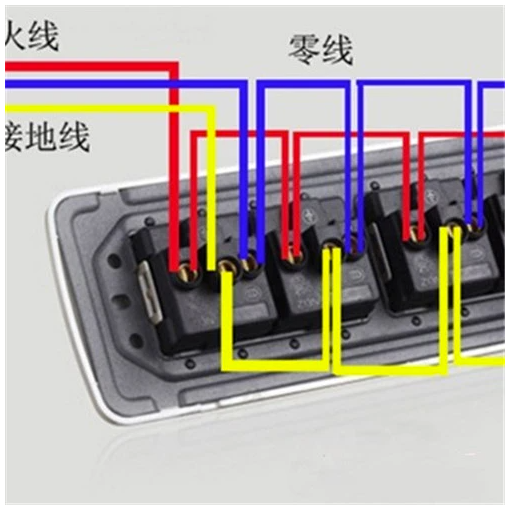 三孔插座安装接线图解图片