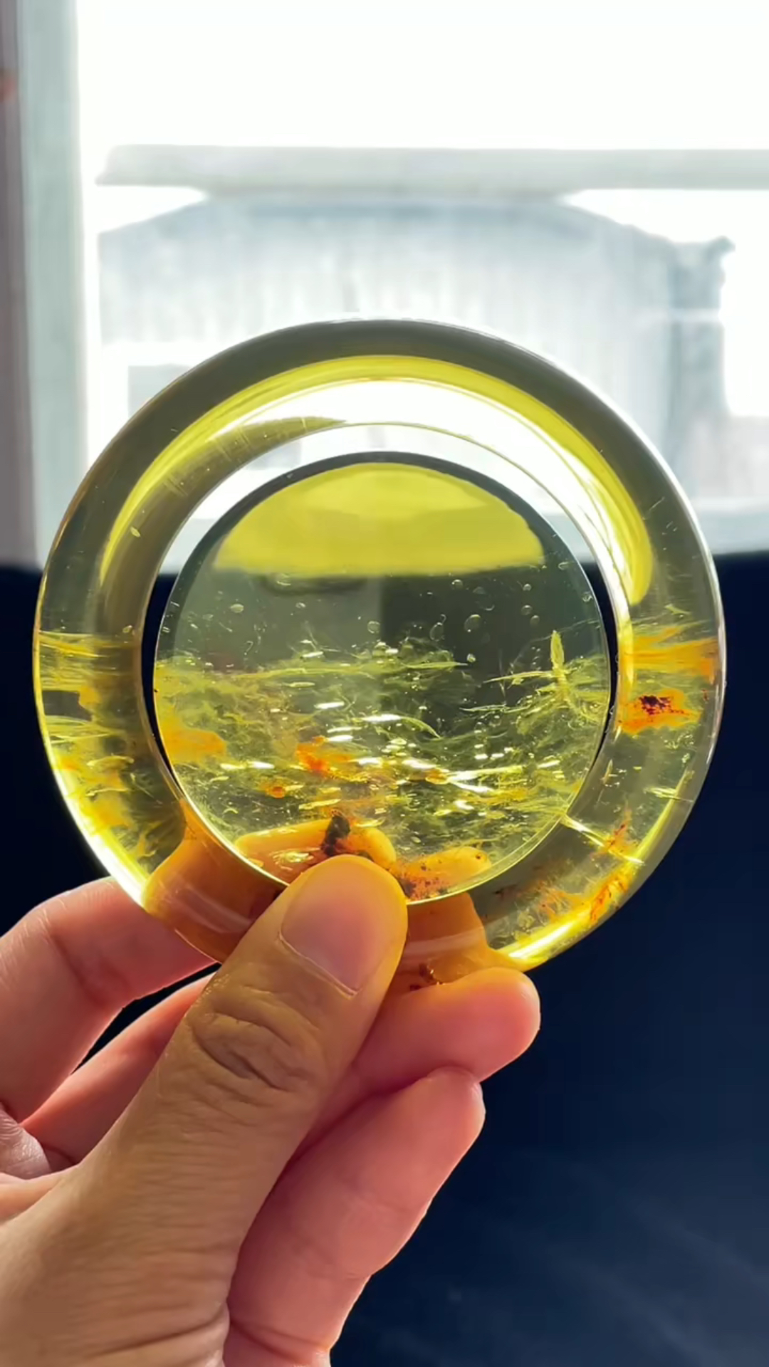 缅甸琥珀茶珀雨花手镯