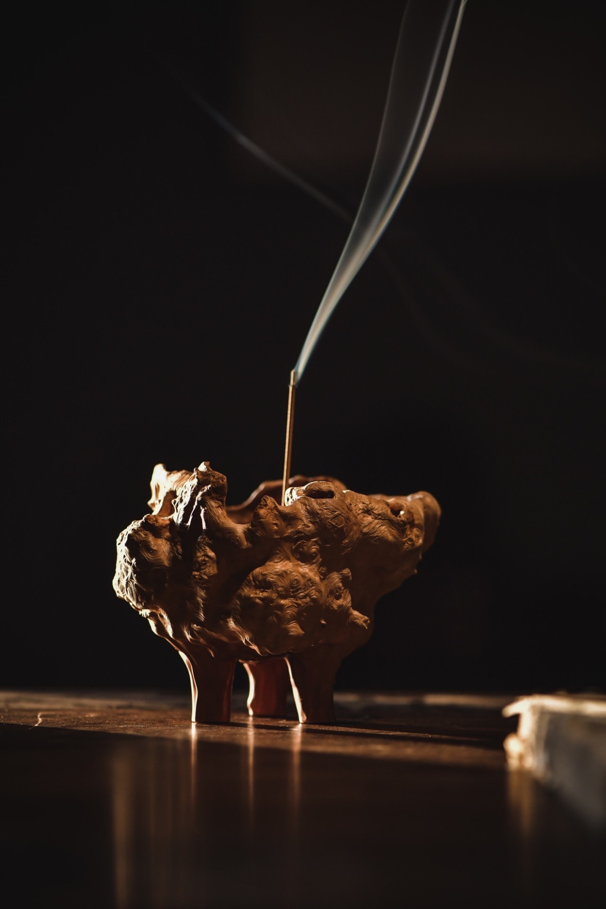 烟云|荔枝木香炉