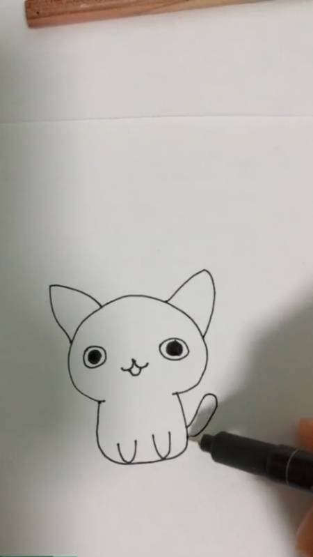 最可爱的小猫咪的画法图片