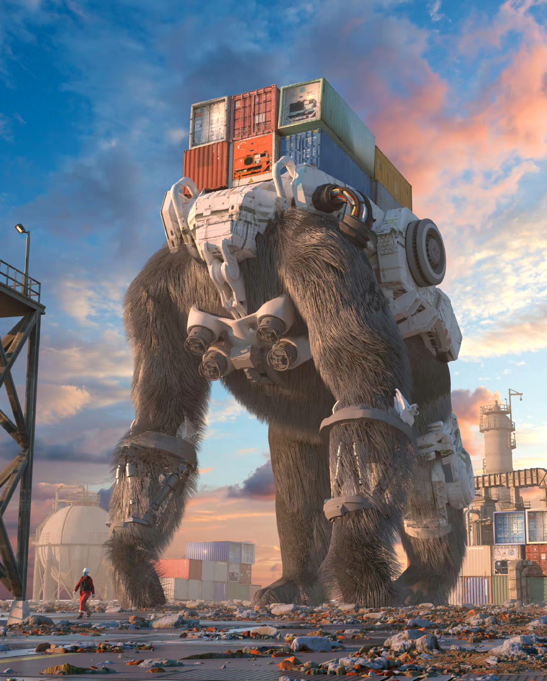 画师beeple 科幻场景作品欣赏