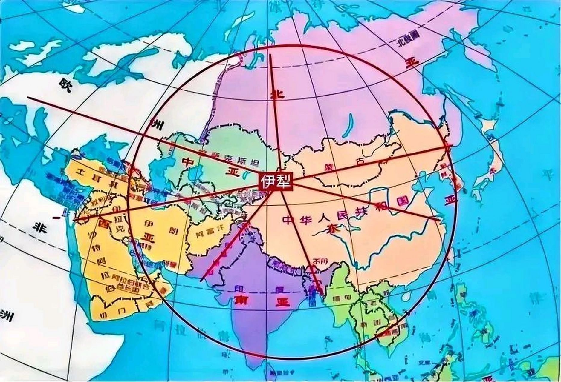 亚欧大陆地理中心图片