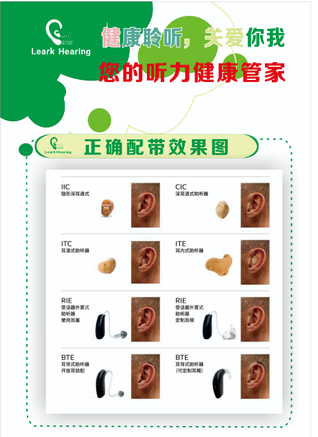 助听器佩戴效果图
