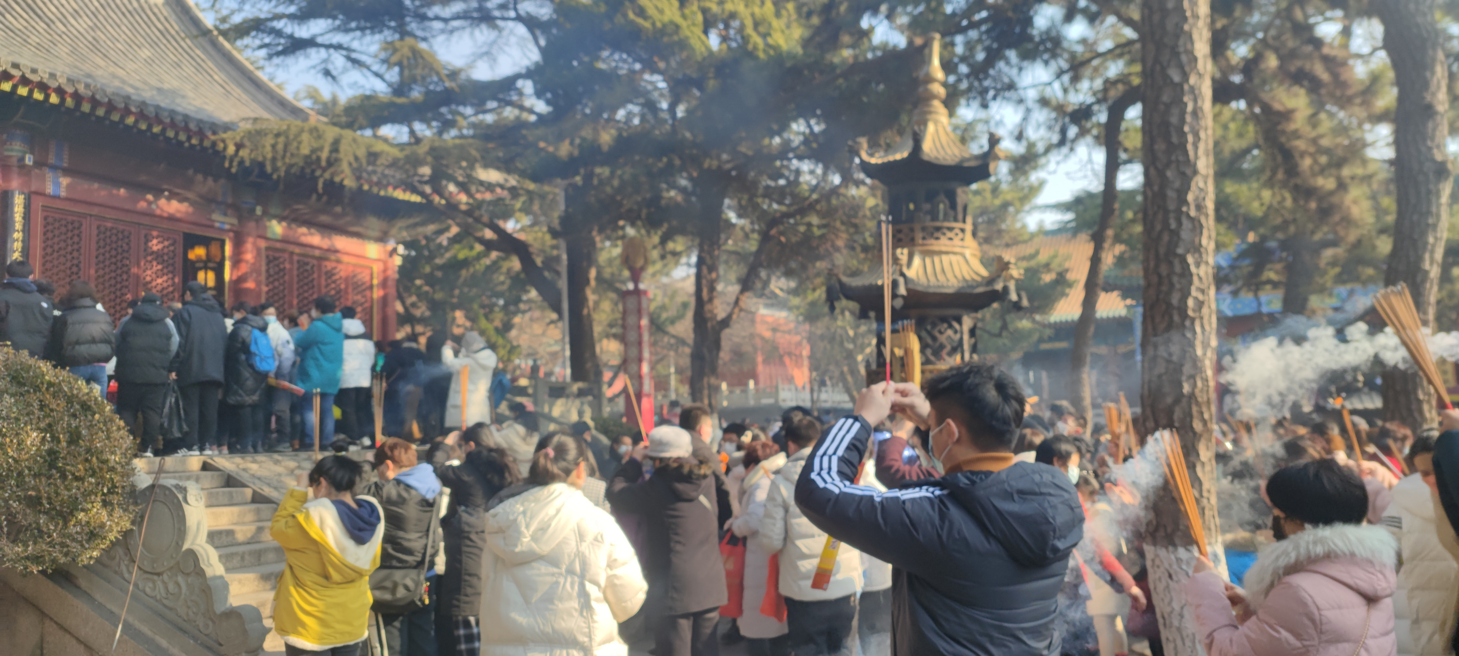 每逢初一十五都会选择去上香#湛山寺