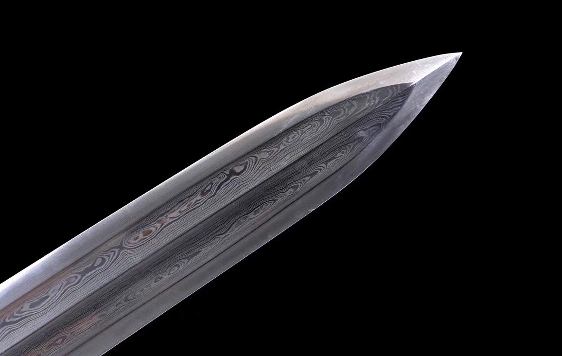 百炼花纹钢,溟幽楚剑