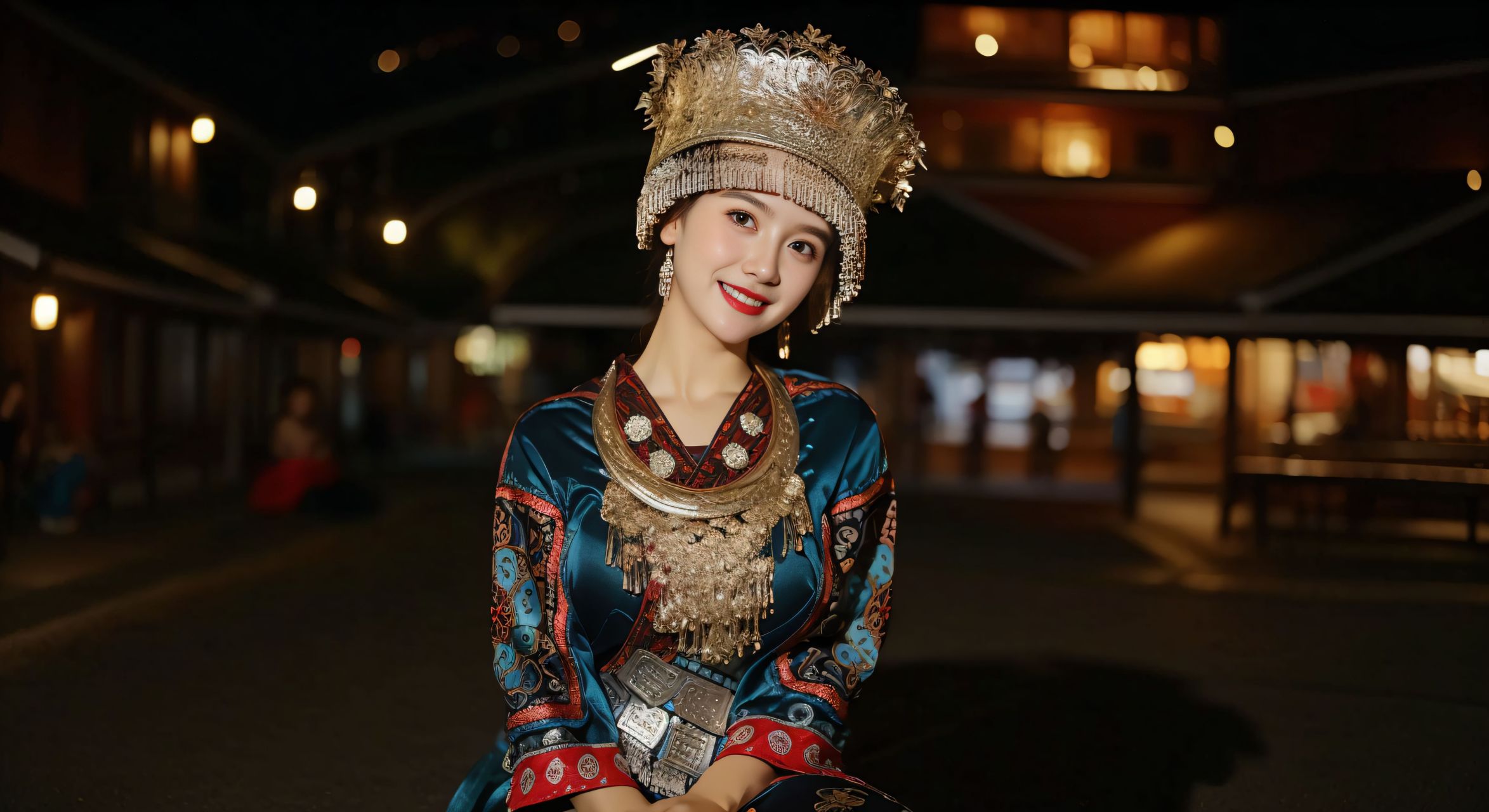 ai绘画 苗族少女《一》