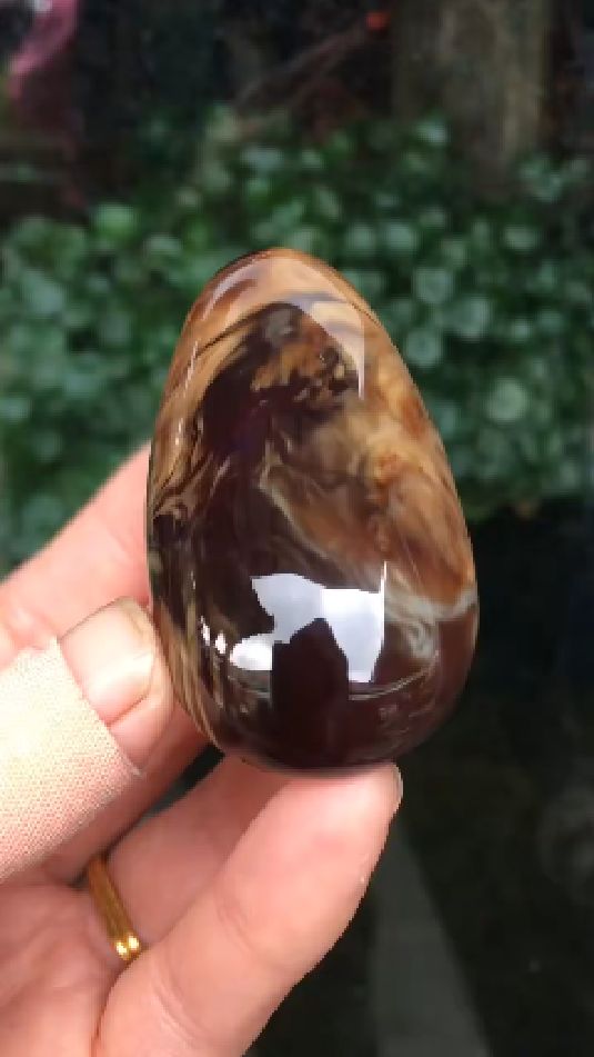 精品缅甸琥珀溶洞蜜水滴吊坠