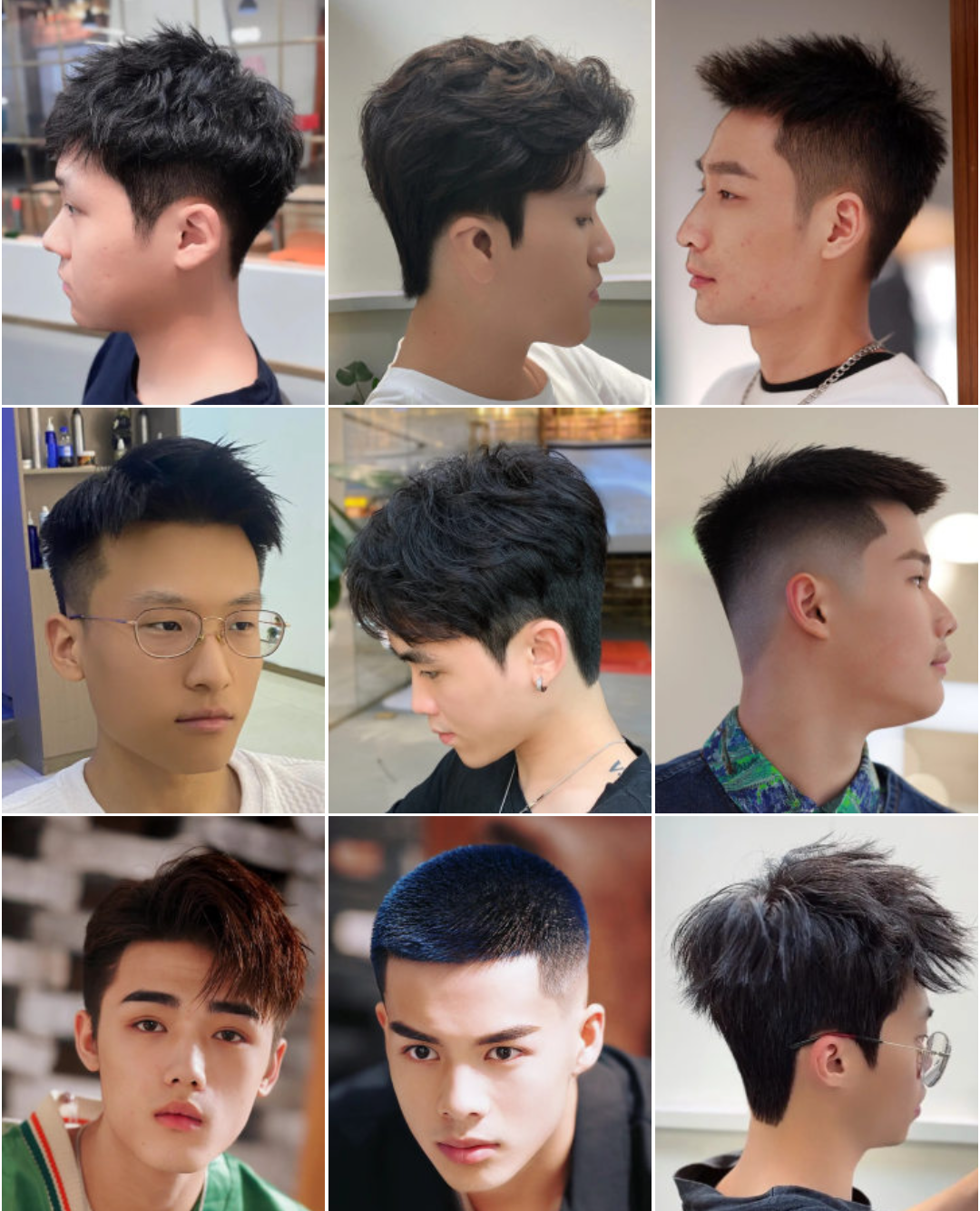 新时尚发型100多款,有寸头飞机头二八分,时尚有型不落伍