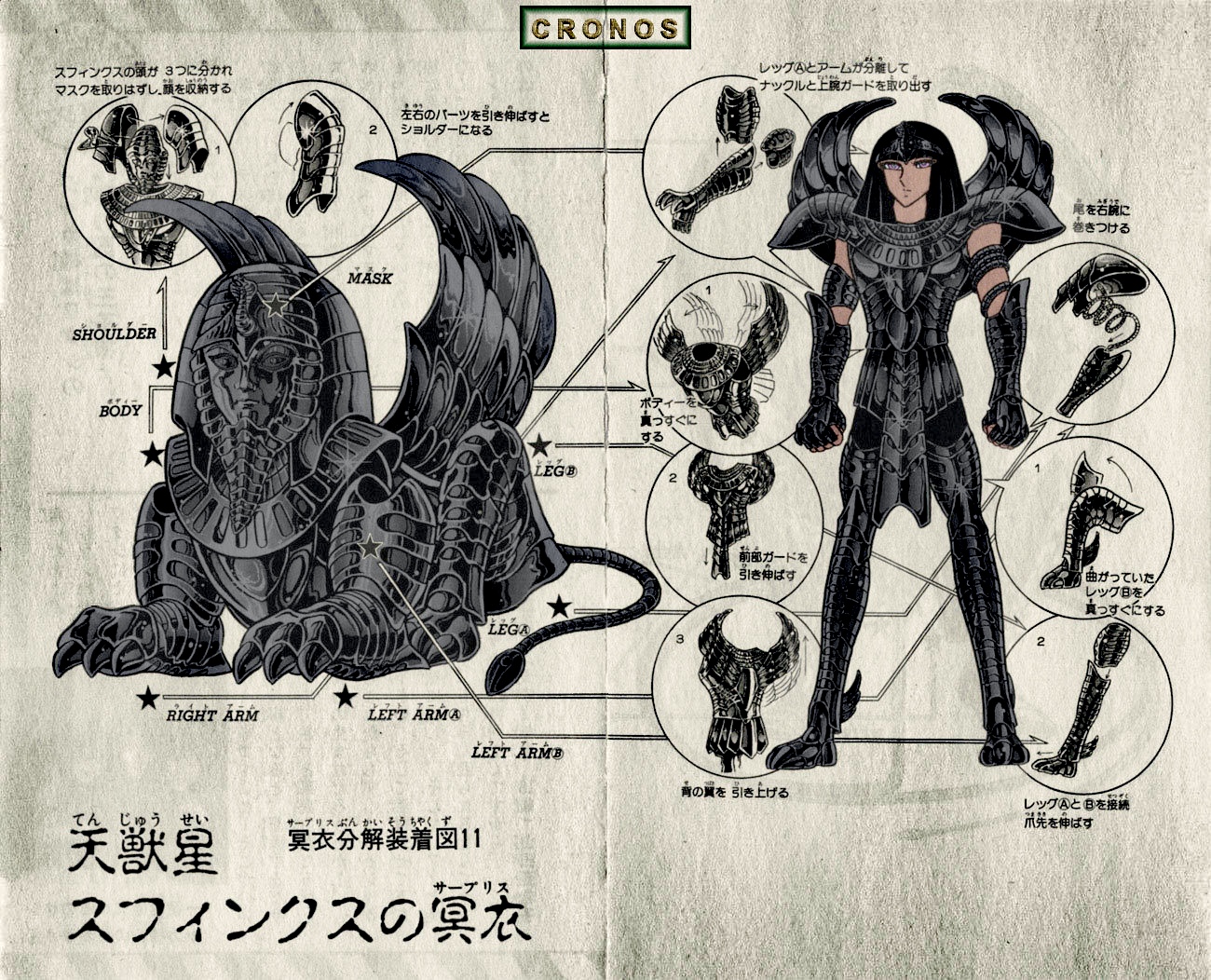 圣斗士星矢:冥王哈迪斯篇 冥斗士圣衣分解图欣赏