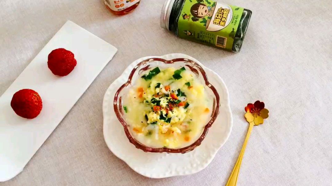 宝宝辅食时蔬虾仁疙瘩汤