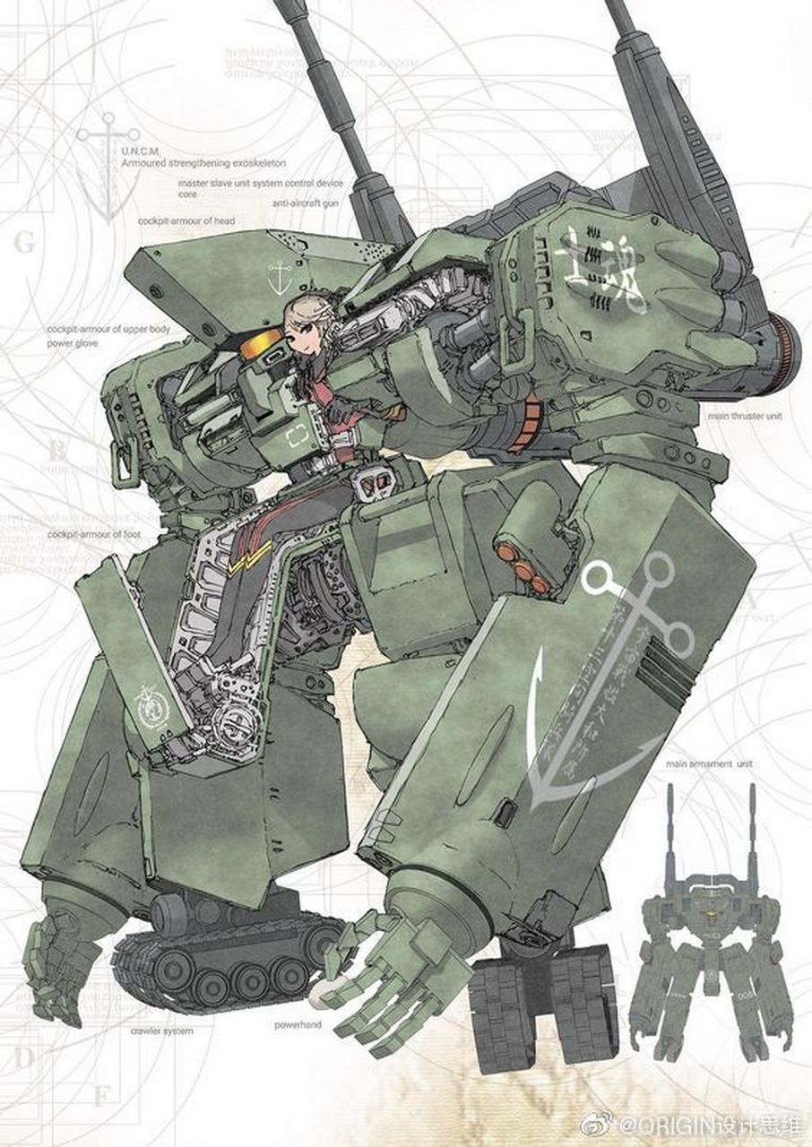 小林诚 (makoto kobayashi),机甲设计师,在设计机械的时候,他会思考
