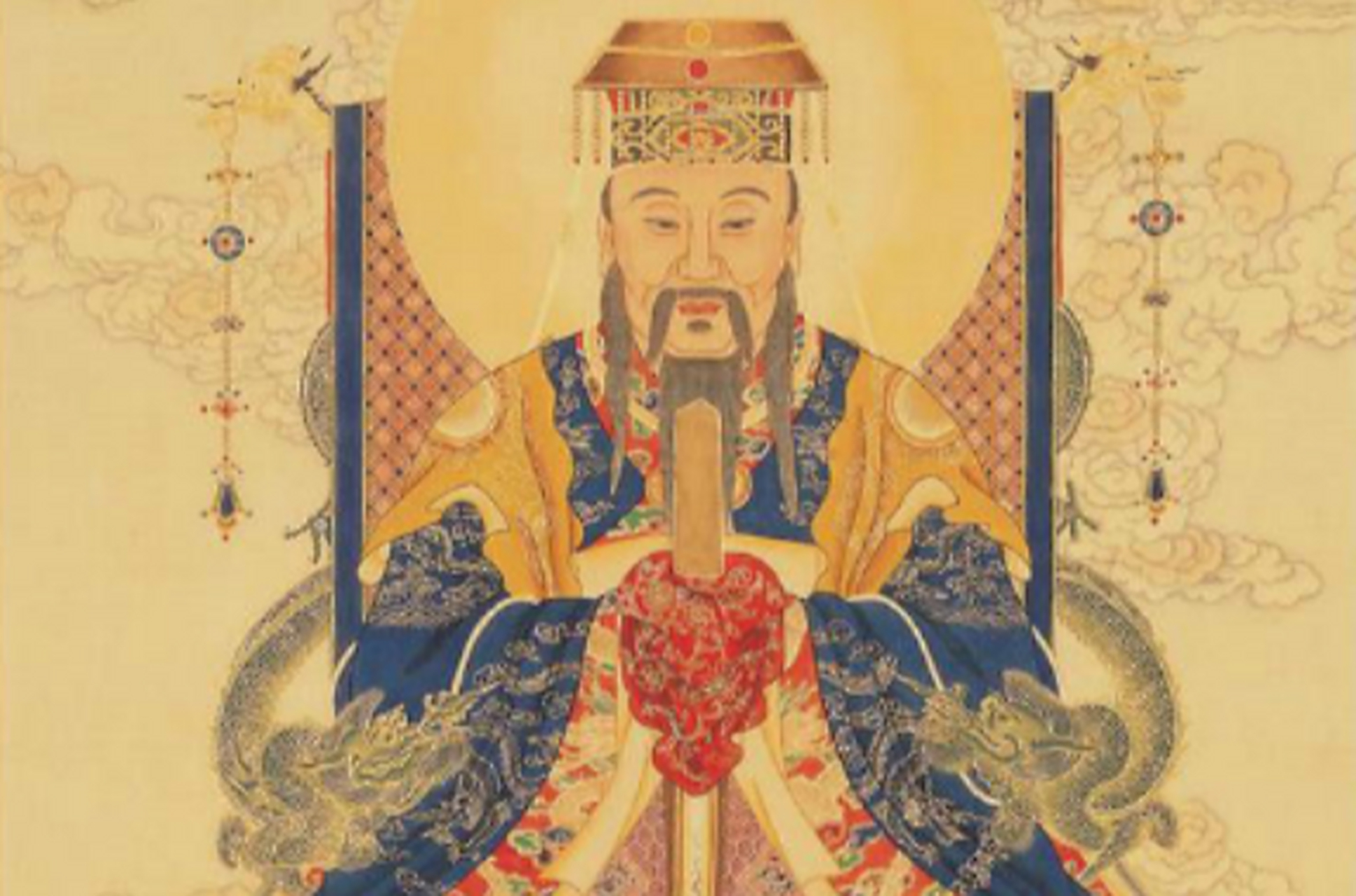 勾陈大帝:又称天皇大帝,为四御之一,统御万神,是紫微大帝的长兄 勾陈