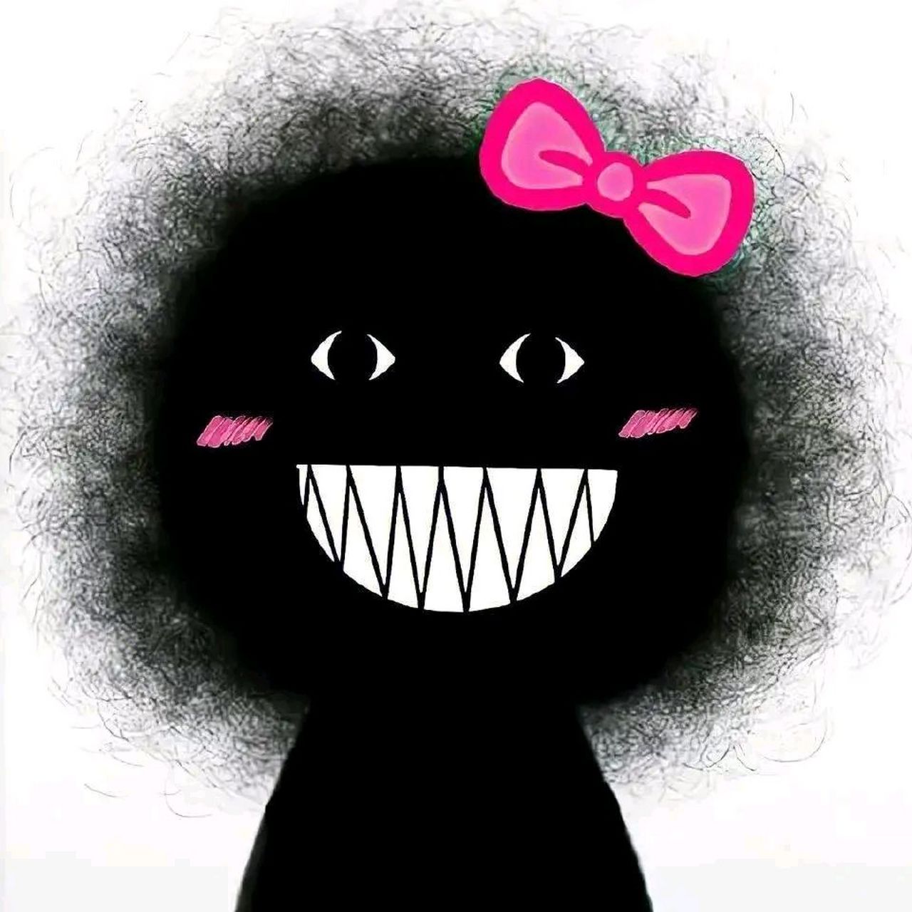 黑炭头像,黑的就剩黑了  #4月创作打卡挑战赛