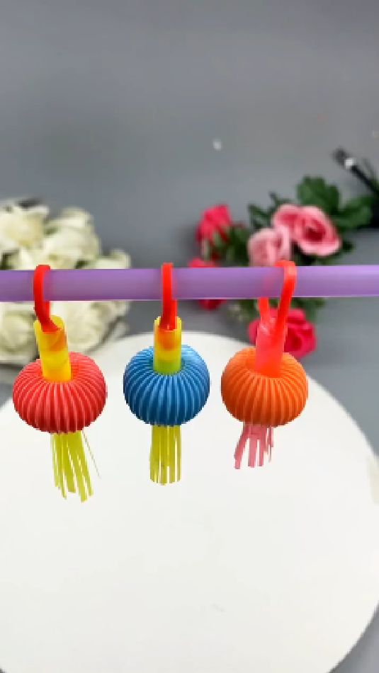 可爱的吸管小灯笼