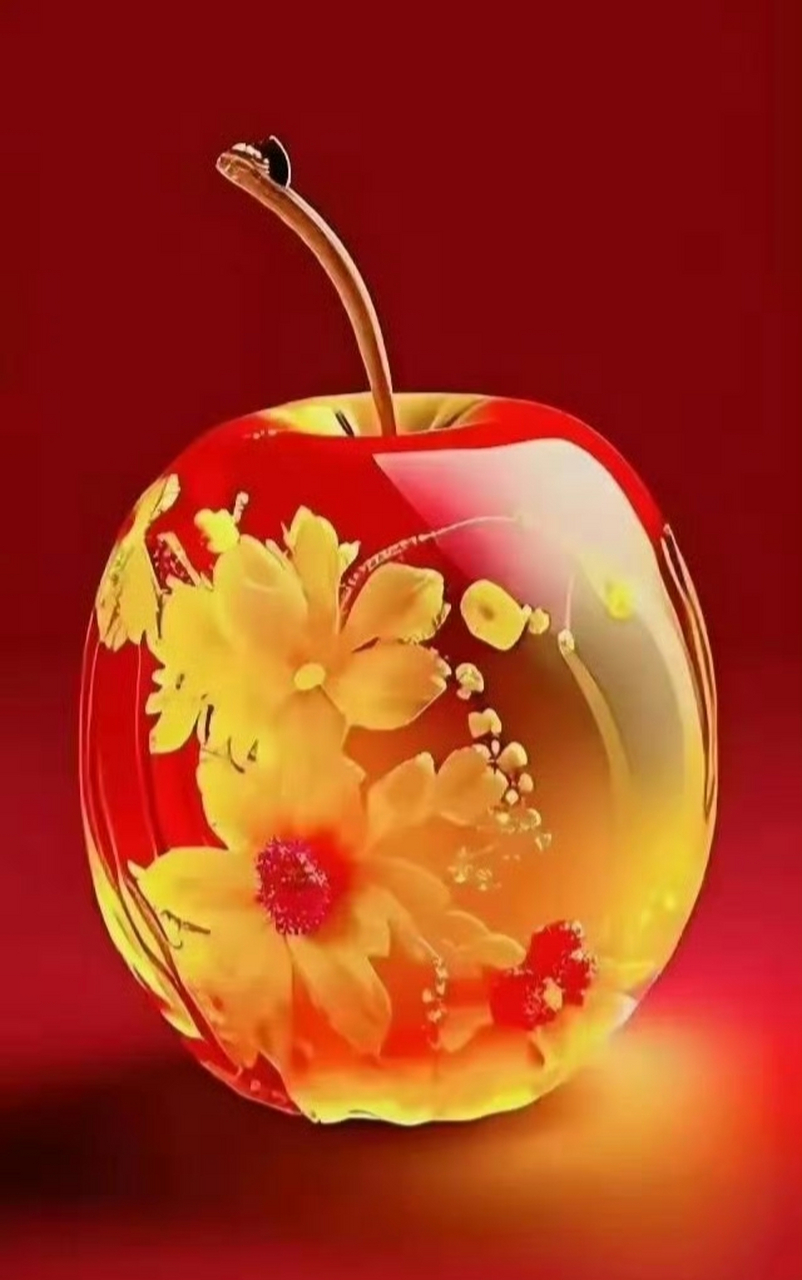 精美al绘画"苹安果"吉祥如意壁纸. 962042209720.