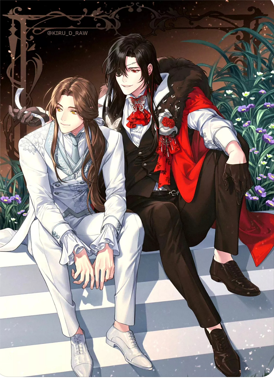 花怜现代装~花花的视线一刻也离不开怜怜啊#天官赐福