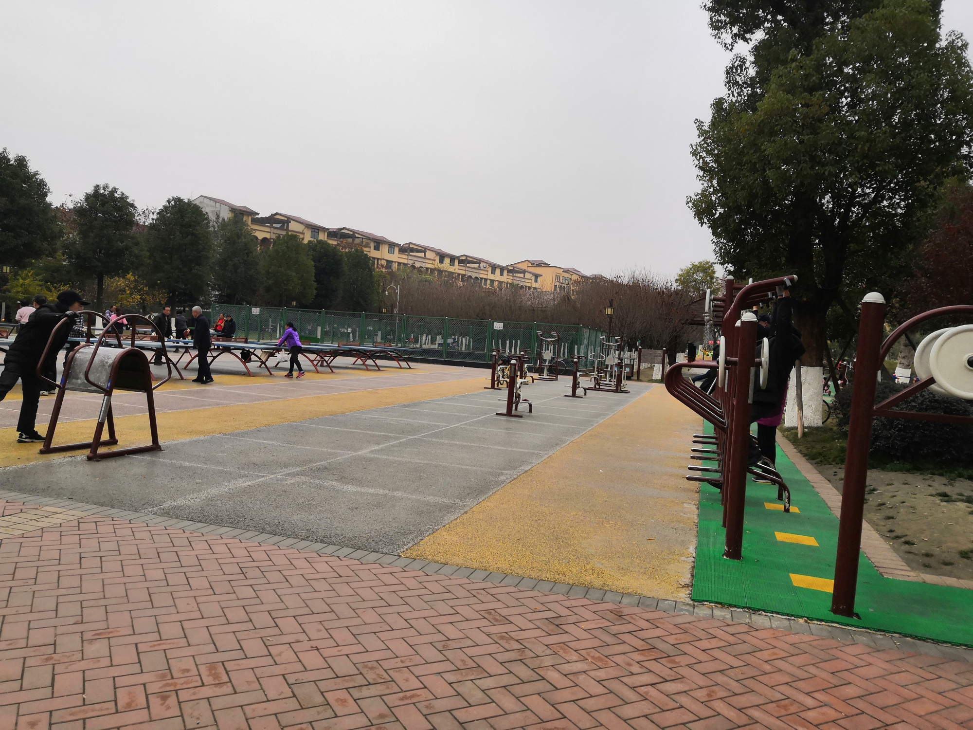 城固乐城公园的早上已然成为市民休闲娱乐健身的乐园